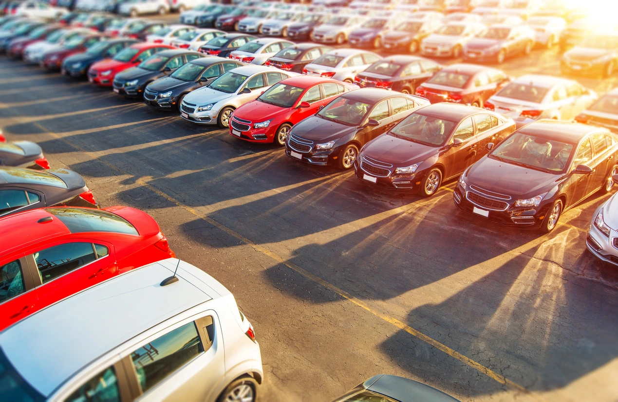 Lot of used cars